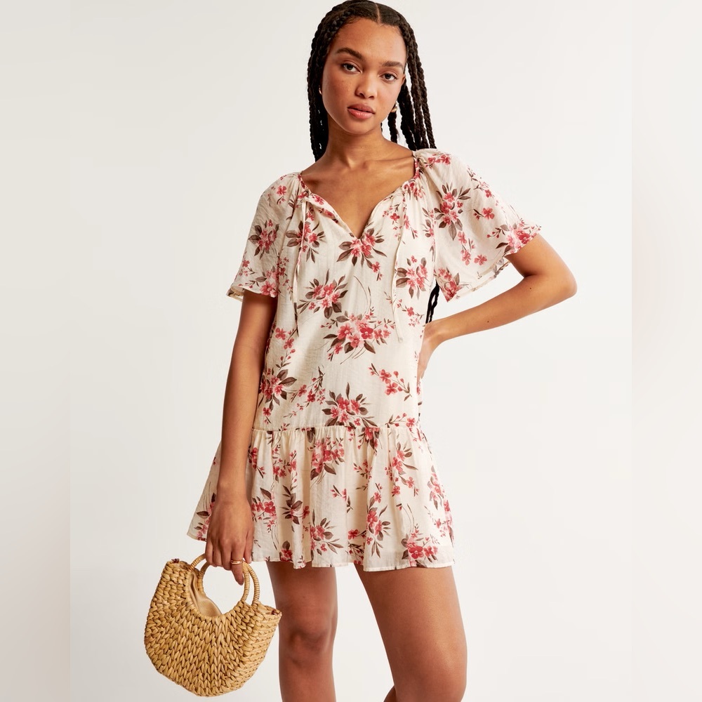 Abercrombie and Fitch Floaty Trapeze Mini Dress - Picture 5 of 5